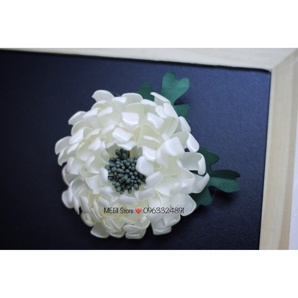 (Ảnh thật 100%) Hoa cài áo handmade mẫu hoa cúc size đại (9-10cm)