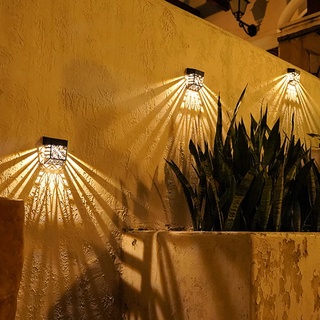 Đèn LED Gắn Tường Trang Trí Thông Minh Chống Nước Chạy Năng Lượng Mặt Trời