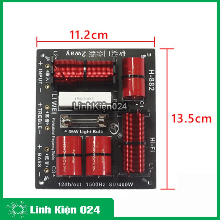 Bo Phân Tần Loa Công Suất Lớn H-882 2 Loa ( BH : 1 tháng )