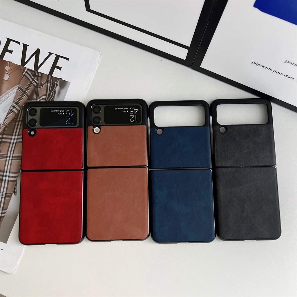 Samsung Galaxy Z Flip 3 5G Leather Case Samsung Z Flip3 Fold3 Flip Cover