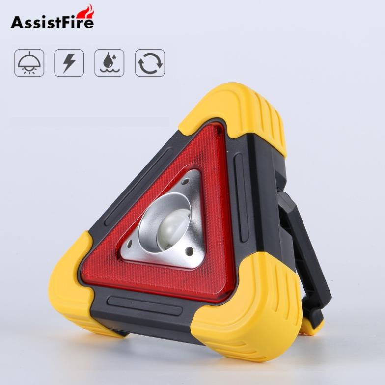 Đèn LED Cảnh Báo Nguy Hiểm Đa Năng Hình Tam Giác Kiêm Pin Sạc Dự Phòng Cho Ô Tô Xe Hơi Dong Auto