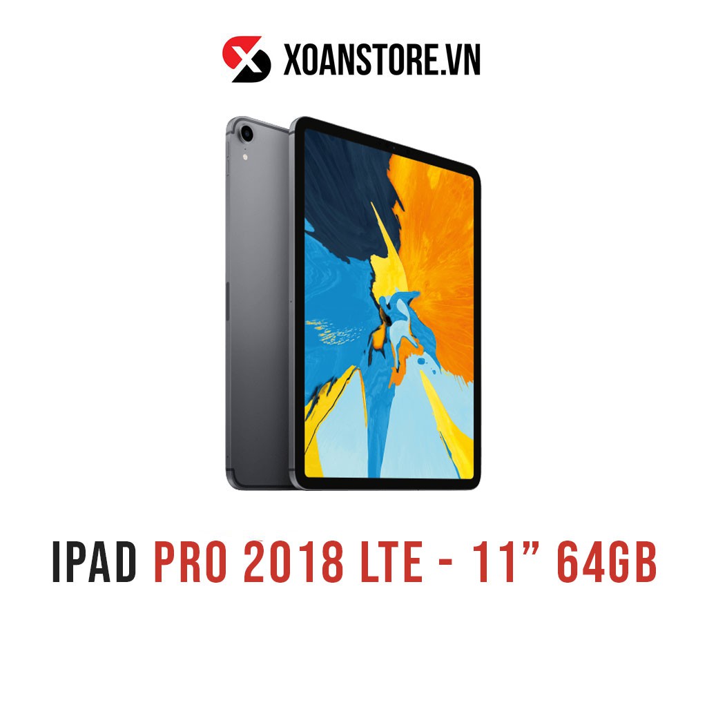 IPAD Pro 2018 11 inch 4G+WIFI 99% 64GB MỚI 99% BẢO HÀNH chính hãng 12 THÁNG TẠI  XOAN STORE