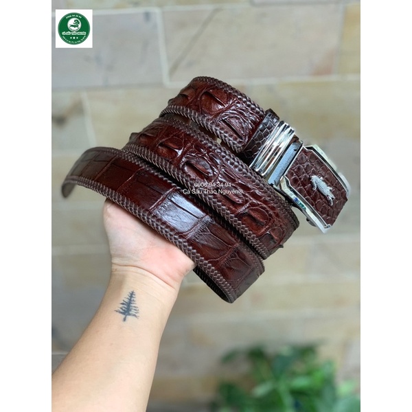 Dây nịt nam da cá sấu cao cấp - Cá Sấu Thảo Nguyên