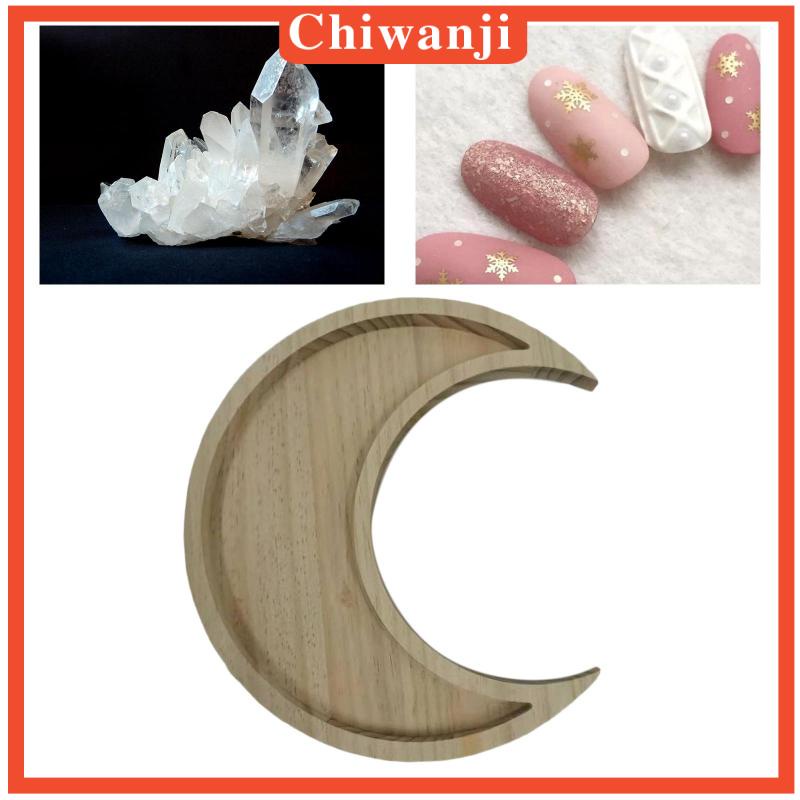 Khay Gỗ Đựng Lọ Tinh Dầu / Đá Pha Lê / Mặt Trăng Tiện Dụng