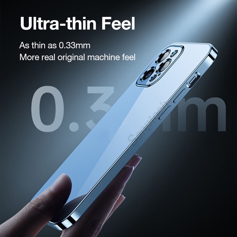 Ốp điện thoại mềm trong suốt chống sốc cho 13 Pro Max 13 Mini