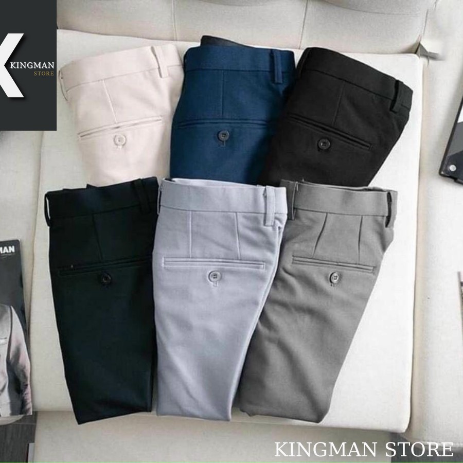 ✣Quần Tây Nam, Âu Nam Công Sở Ống Côn Dáng Ôm Chuẩn Vải Co Giãn Không Nhăn Cao Cấp - VNXK