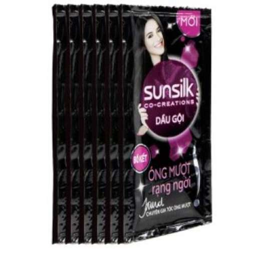 Dây dầu gội sunsilk đen vàng gói 6g