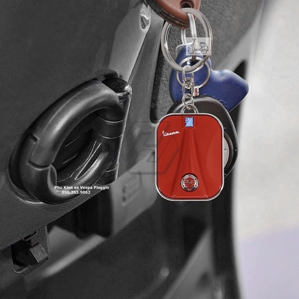 Móc Khóa Vespa CNC Full Kim Loại Sang Trọng Cao Cấp