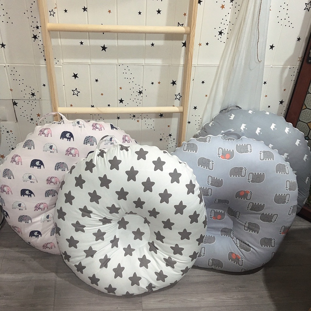 GỐI chống trào ngược 1,7kg bông vải thô kiện hàn quốc 70x70cm