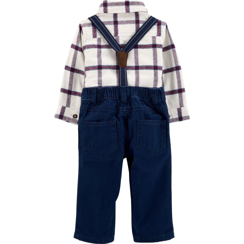 Set bodysuit sơ mi kèm quần Car-tờ Auth Từ Mỹ (120G242)