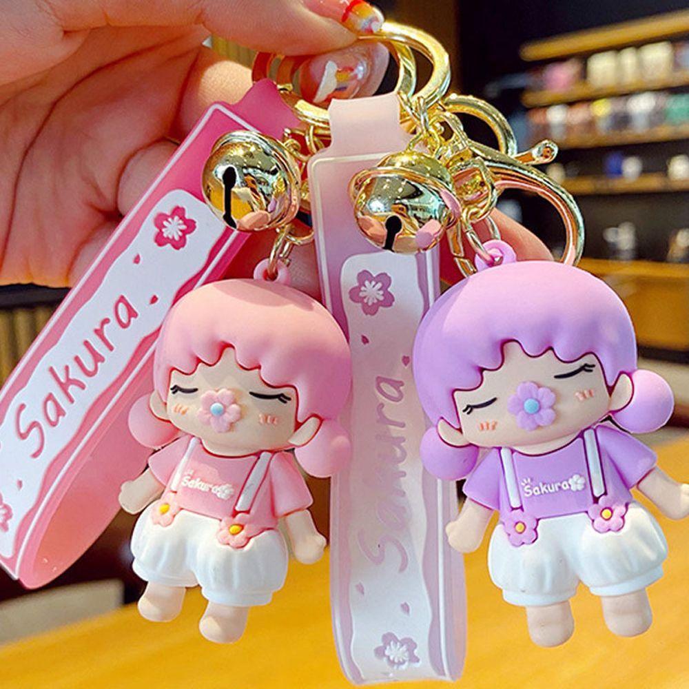 Móc Khóa Hình Búp Bê Sakura Dễ Thương