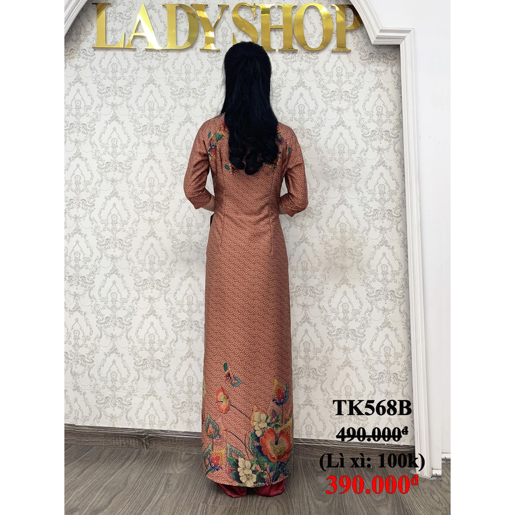 Áo dài trung niên cao cấp Áo dài Lụa Ladyshop TK568