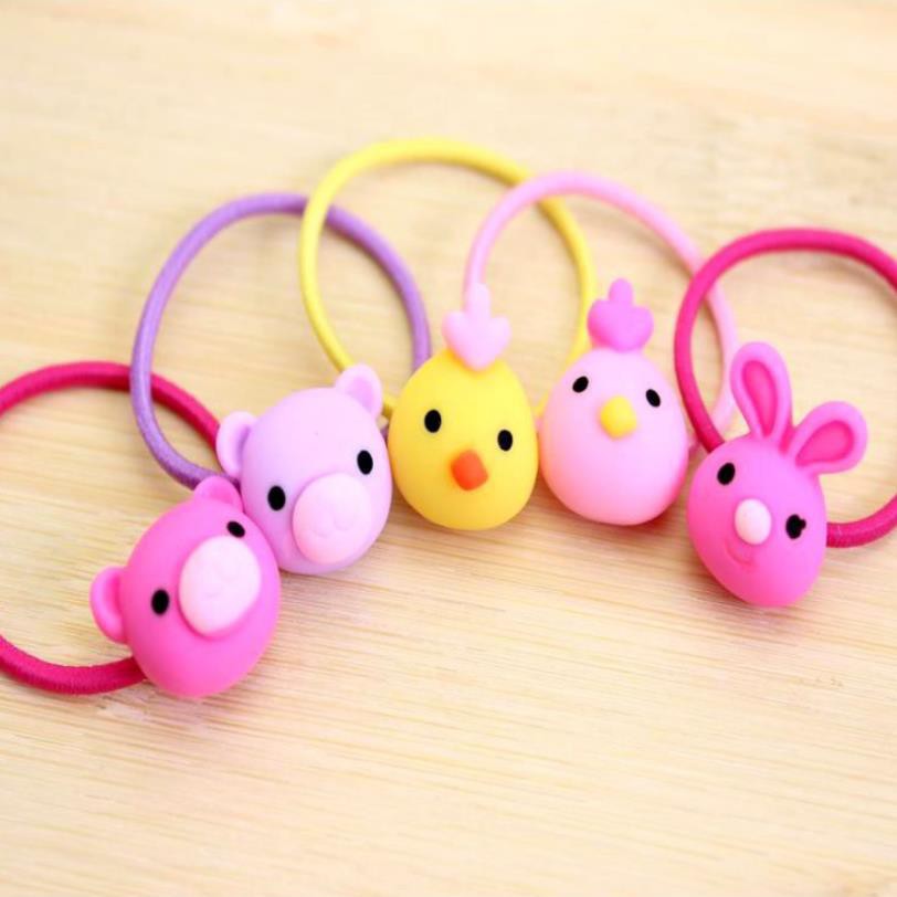 Chun buộc tóc hình ngộ nhĩnh đáng yêu hình hoa hình động vật xinh xắn vừa bền vừa đẹp
