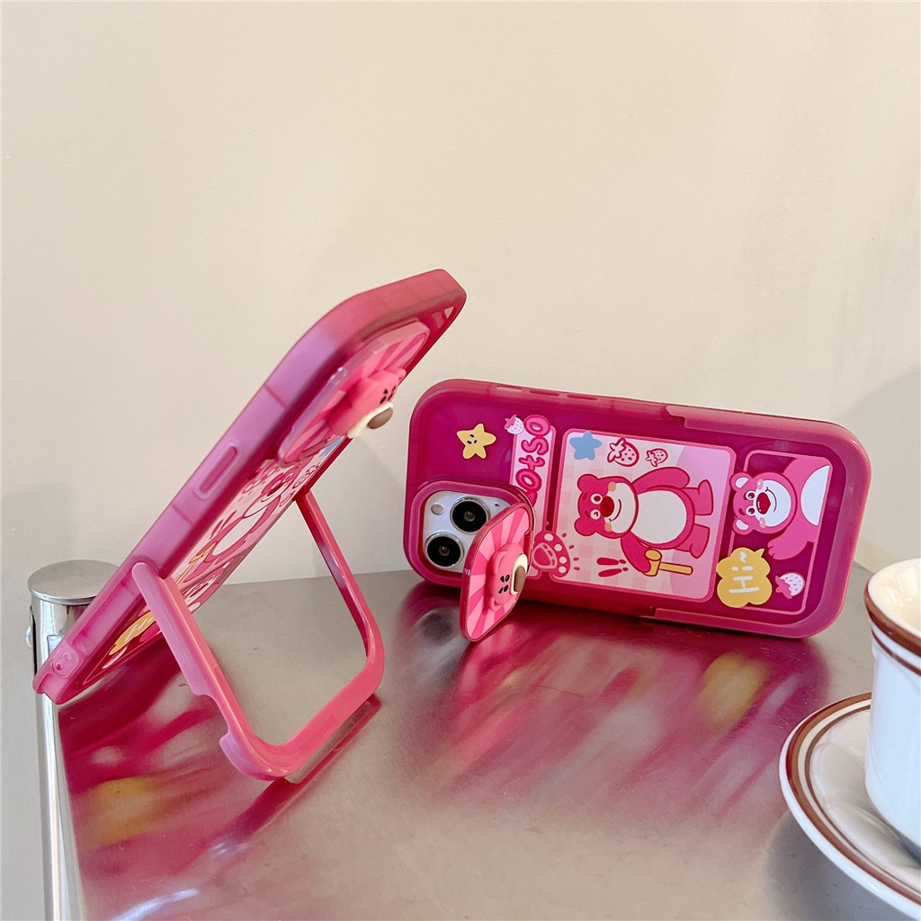 Ốp Điện Thoại TPU Mềm Hai Màu Có Giá Đỡ Cho iphone 14 Pro Max 13 Pro Max 12 Pro Max