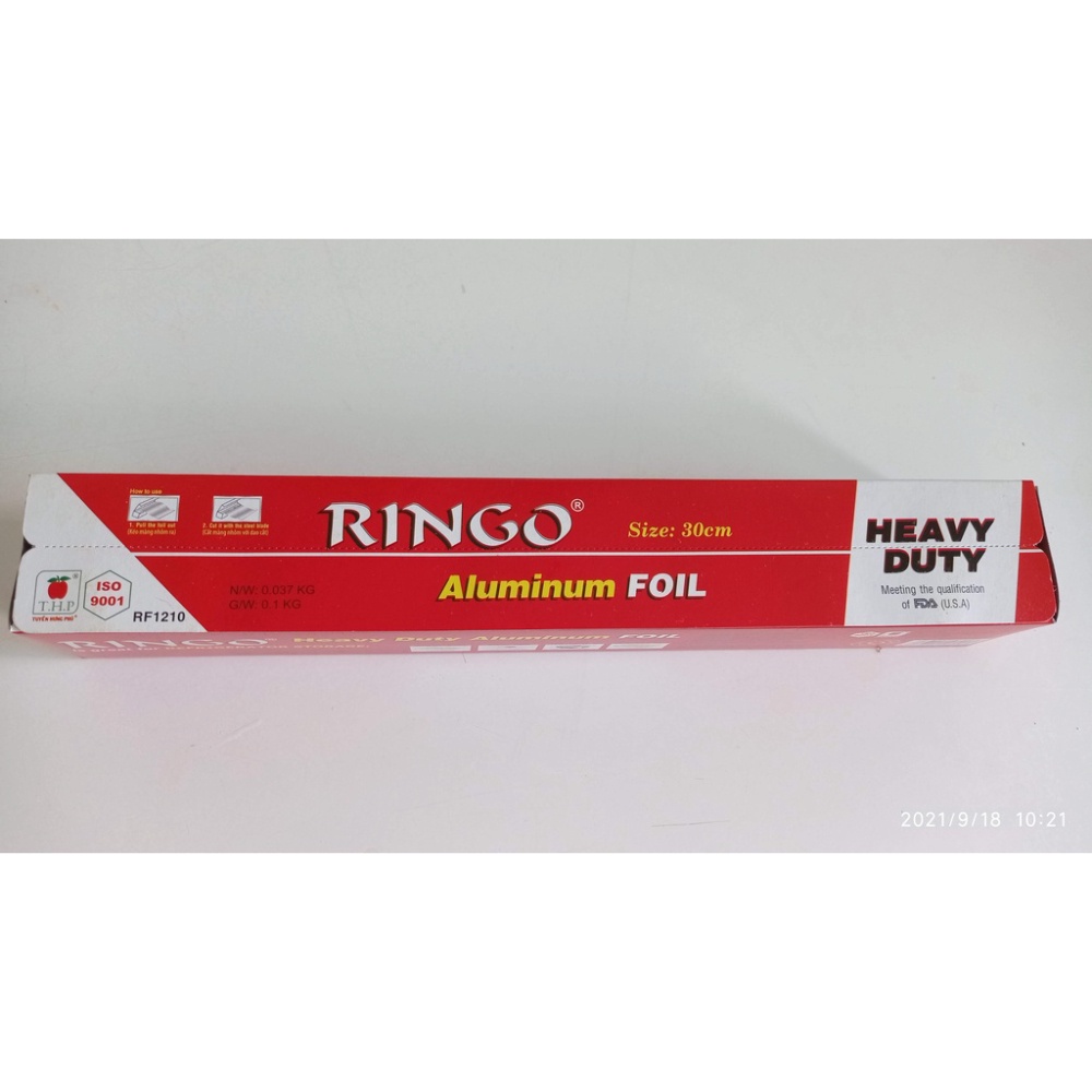 Giấy nhôm (giấy bạc) lá mỏng RINGO (30cm x 7.62m)