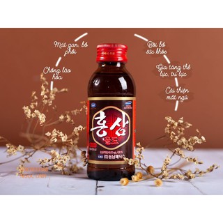 Nước hồng sâm hàn quốc 1 chai 100ml