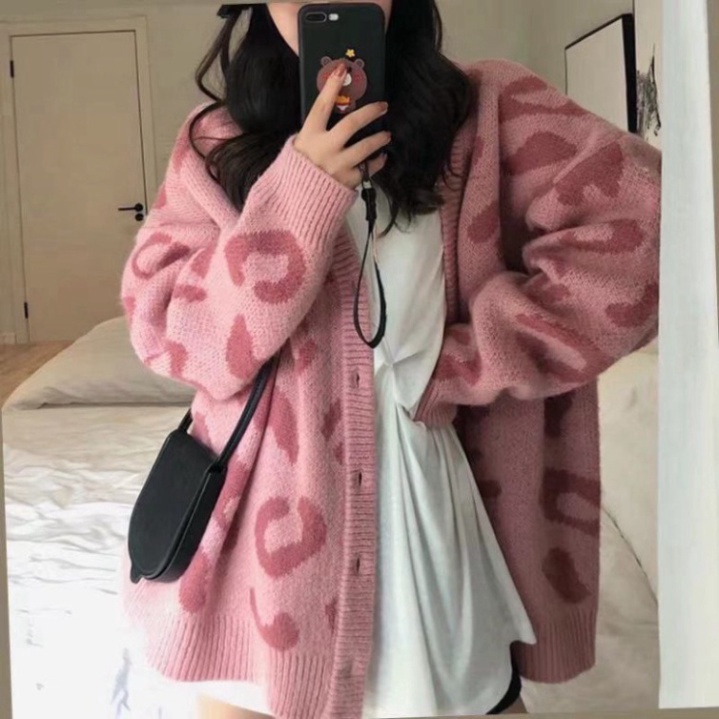 Cardigan Len Nữ GUMAX, Áo Khoác Len Dáng Rộng, Dài Siêu Xinh Oder TaoBao Hàng Có Sẵn