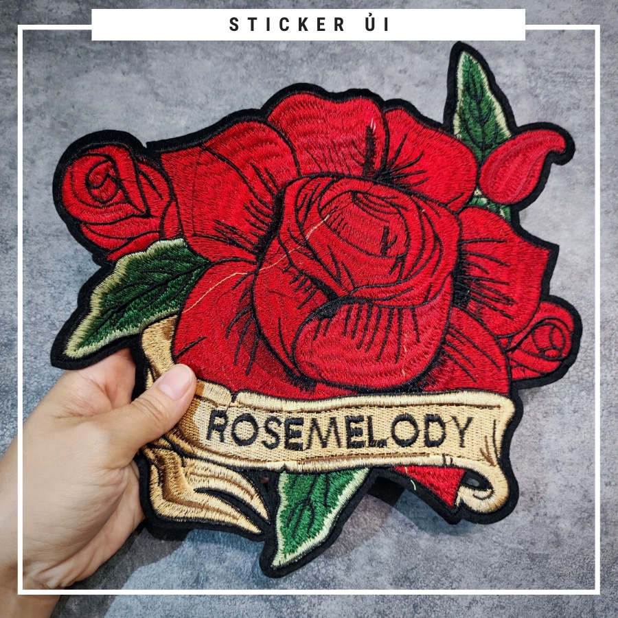 Sticker ủi áo Cao cấp - CÓ SẴN KEO ỦI - sticker vải dùng làm miếng vá áo, phụ kiện trang trí quần áo, balo, giày, nón