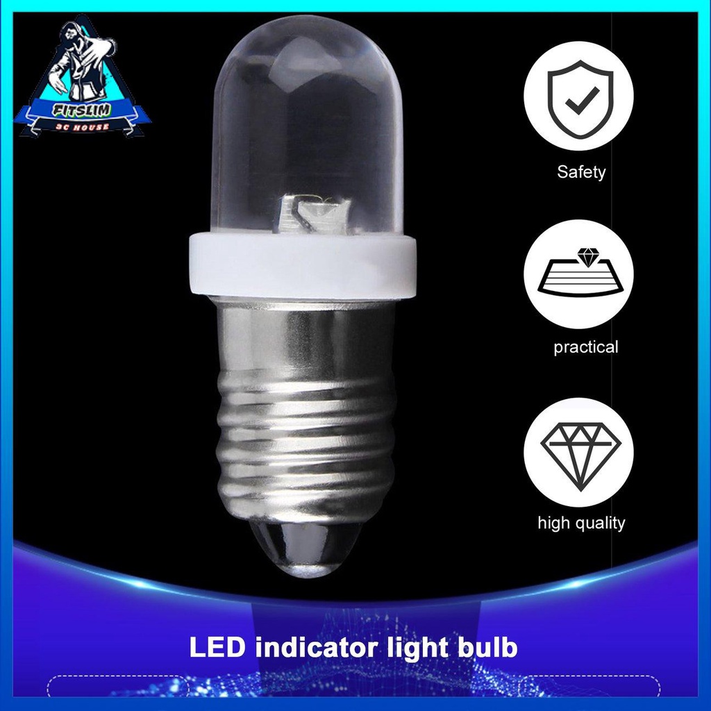 Bóng Đèn Led E10 Ánh Sáng Trắng Dc 6v