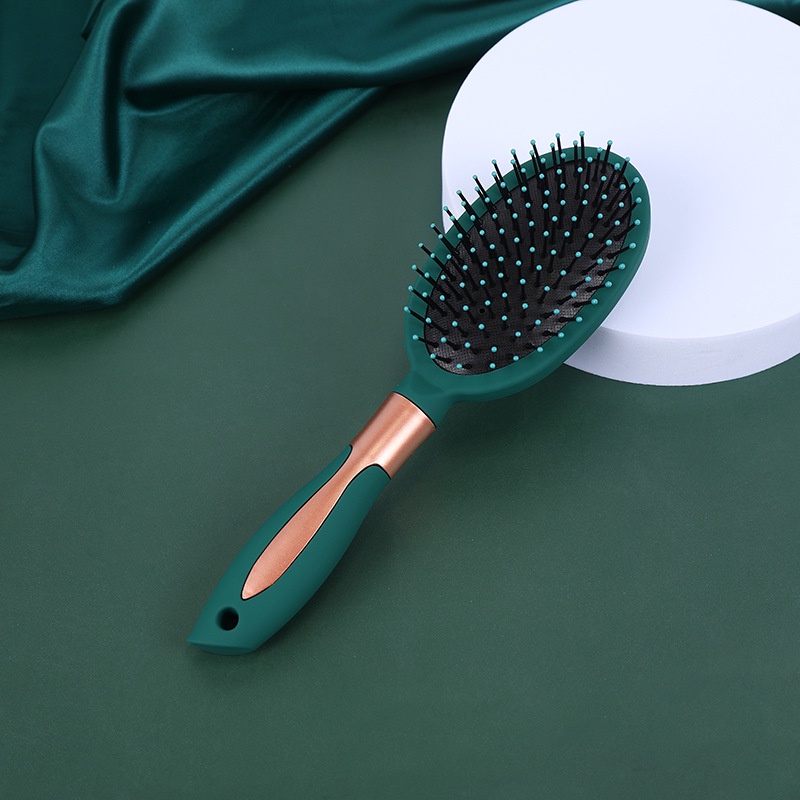 Lược Chải Tóc Mát Xa Da Đầu Bằng Nhựa Chống Tĩnh Điện Màu Xanh Lá Đậm Thời Trang Cho Salon