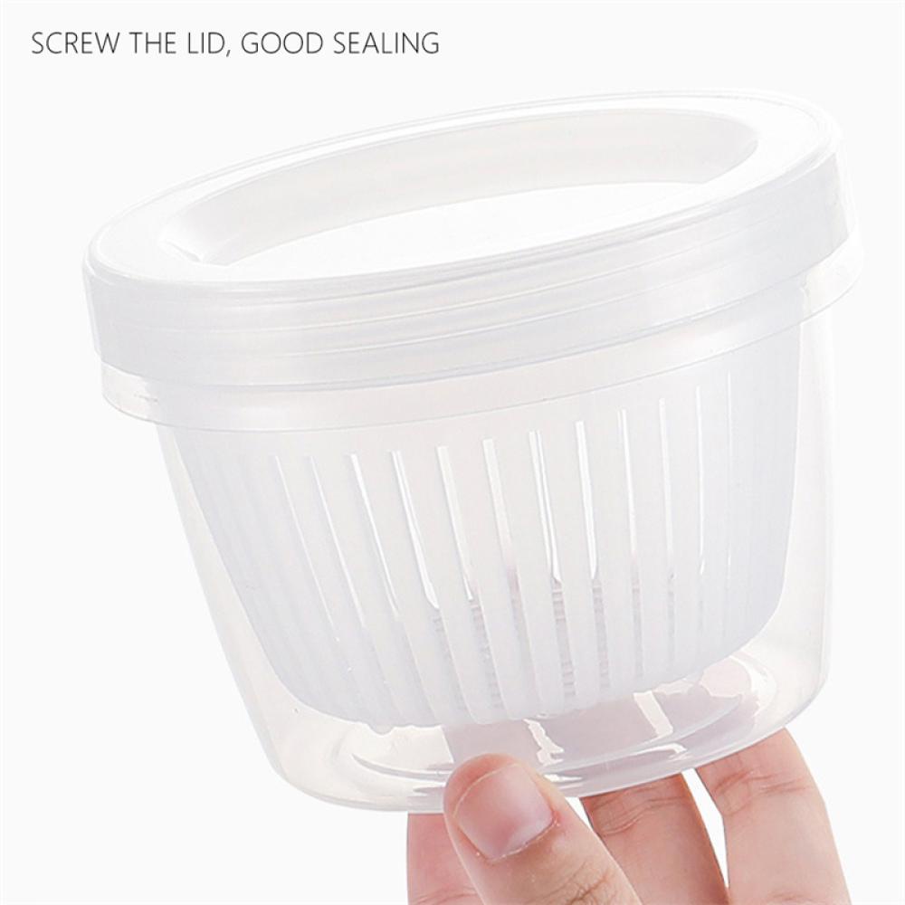 Hộp Bảo Quản Thực Phẩm Có Nắp Đậy Hình Tròn Tiện Dụng Cho Nhà Bếp I6L2