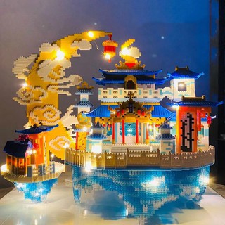 Bộ lắp ghép lâu đài cung trăng tuyệt đẹp - kèm theo đèn led
