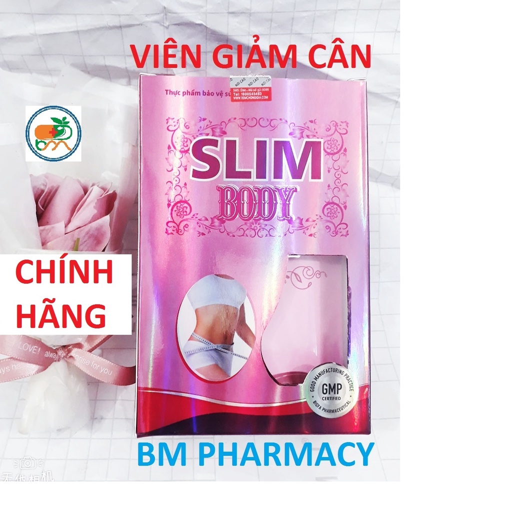 (CHÍNH HÃNG) Viên giảm cân SLIM BODY, giúp tăng cường chuyển hóa chất béo trong cơ thể, giảm mỡ máu và hỗ trợ giảm béo