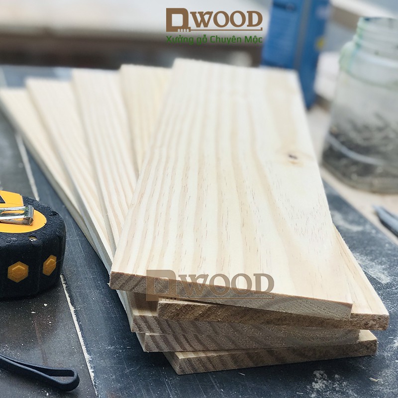 Gỗ thông Dwood nguyên tấm mặt 12cm chiều dài tự chọn.