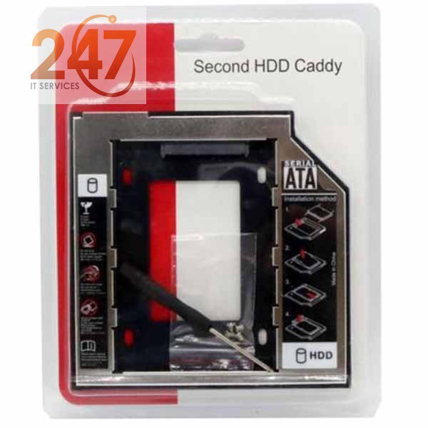 Khay Ổ Cứng Laptop Caddy Bay Dày 12.7mm Chuẩn SATA 3.0 Xịn