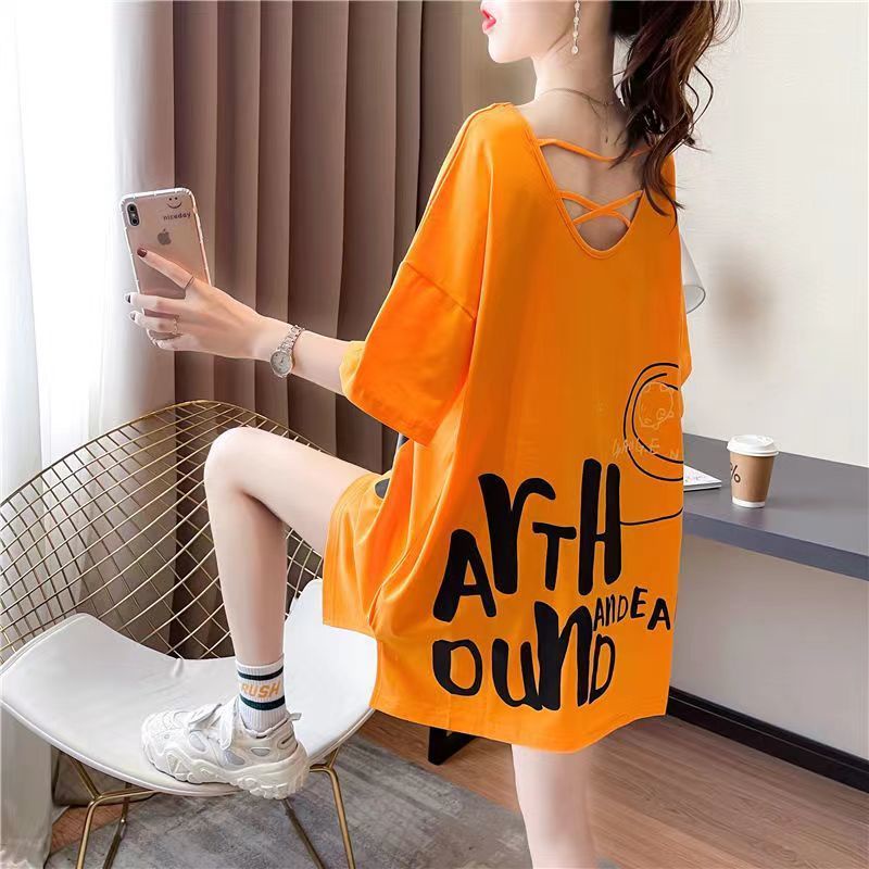 Áo Thun Tay Ngắn Dáng Rộng Plus Size Phong Cách Hàn Quốc Thời Trang Mùa Hè Cho Nữ