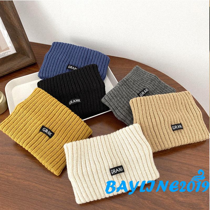 Băng đô dệt kim co giãn màu trơn in chữ xinh xắn