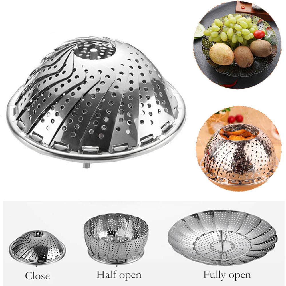 Rổ Lưới Hấp Thức Ăn Gấp Gọn Đa Năng Cho Nhà Bếp