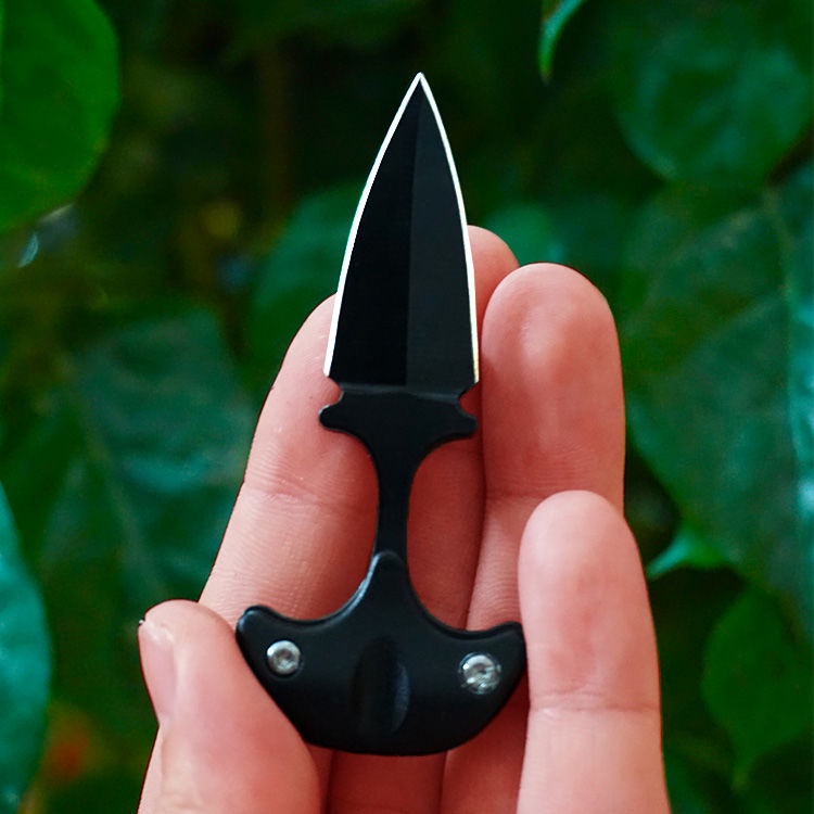Dao Mini Hình Dao 2 Lưỡi Nhỏ Dùng Tự Vệ Dây Chuyền Ngoài Trời