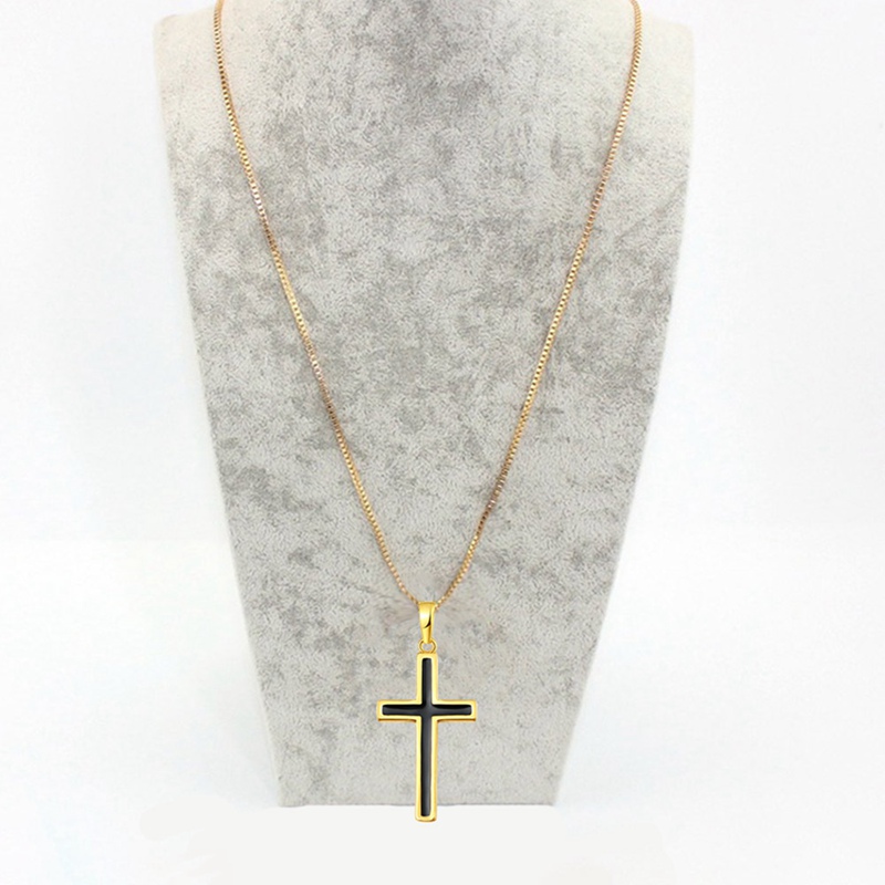 vòng cổ Mặt Hình Thánh Giá Bằng Thép Không Gỉ