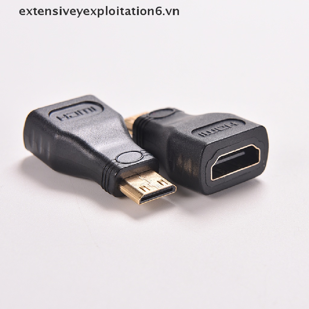 1 Đầu Nối Chuyển Đổi E6VN / E6VN Cho HDTV Mini HDMI Type C Male Sang HDMI Type A Female
