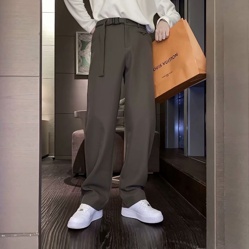 Quần dài ống suông phong cách Hàn Quốc sành điệu cỡ S-3XL cho nam