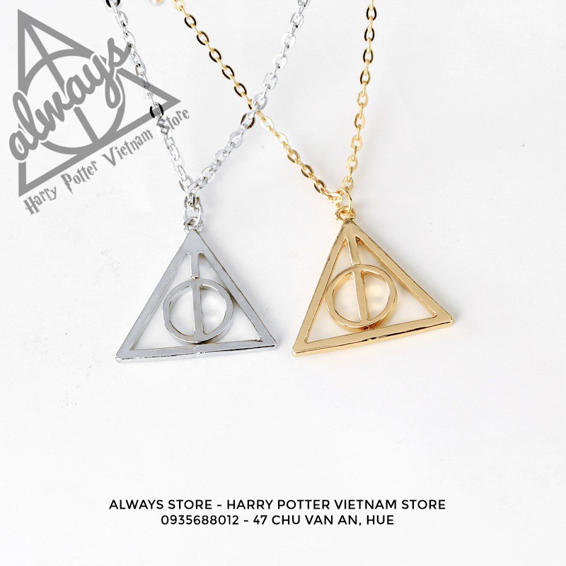 Phụ kiện phép thuật Harry Potter: Dây chuyền kèm nhẫn Bảo bối tử thần - Trang phục, phụ kiện hóa trang phù thủy