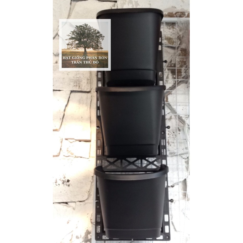 Bộ khung và chậu treo tường 3 Tầng