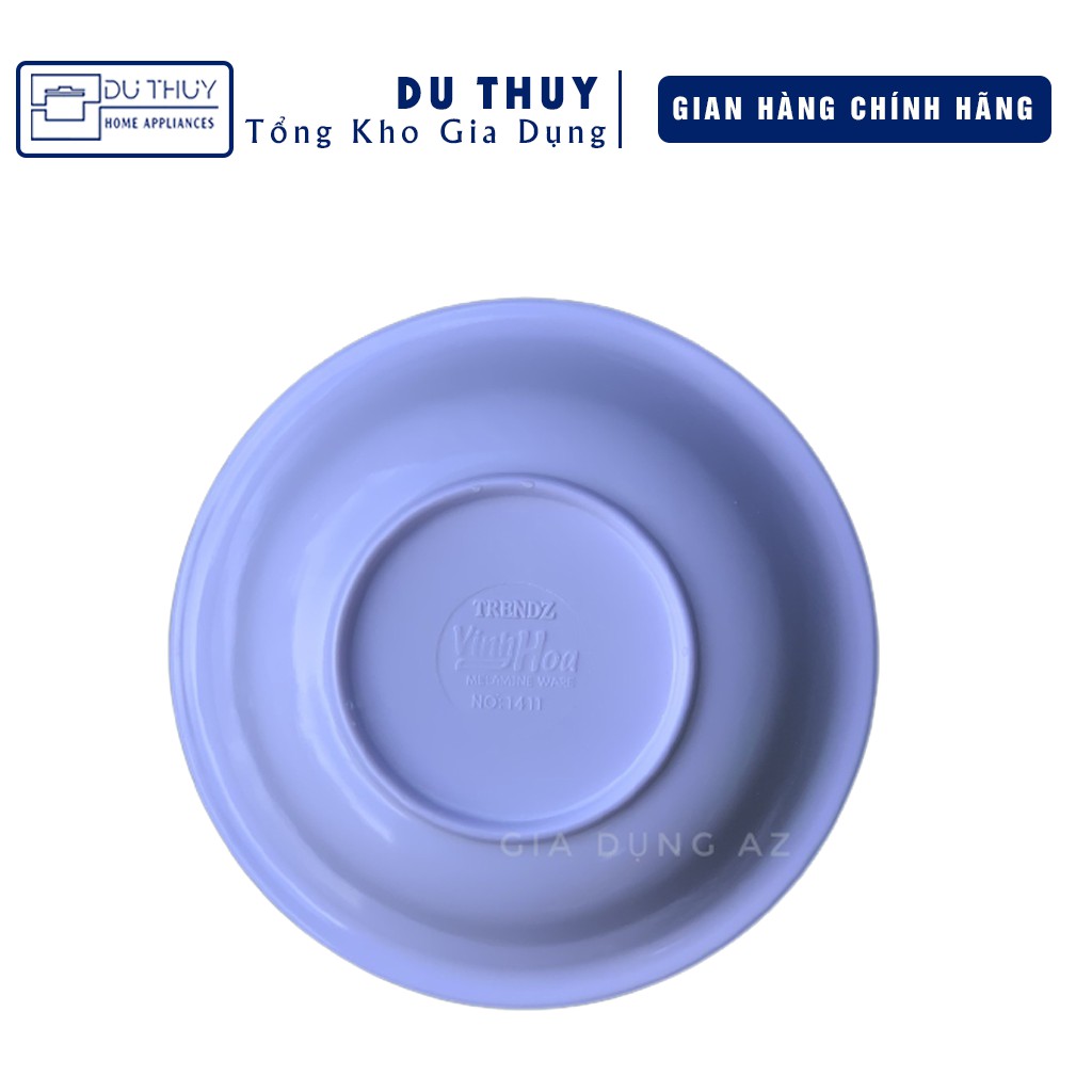 Tô cạn 7’’ nhựa vĩnh hòa, đường kính 18cm, màu trắng, vàng, xanh, đủ bông, nhựa bền bỉ, an toàn của gia dụng Du Thủy | BigBuy360 - bigbuy360.vn