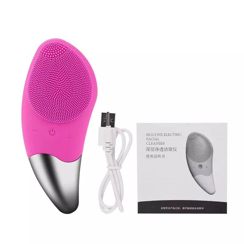 [SIÊU RẺ] MÁY RỬA MẶT RUNG TẠO BỌT GIÚP SẠCH SÂU Máy SONIC FACIAL BRUSH làm sạch da, nâng cơ, se khít lỗ chân lông