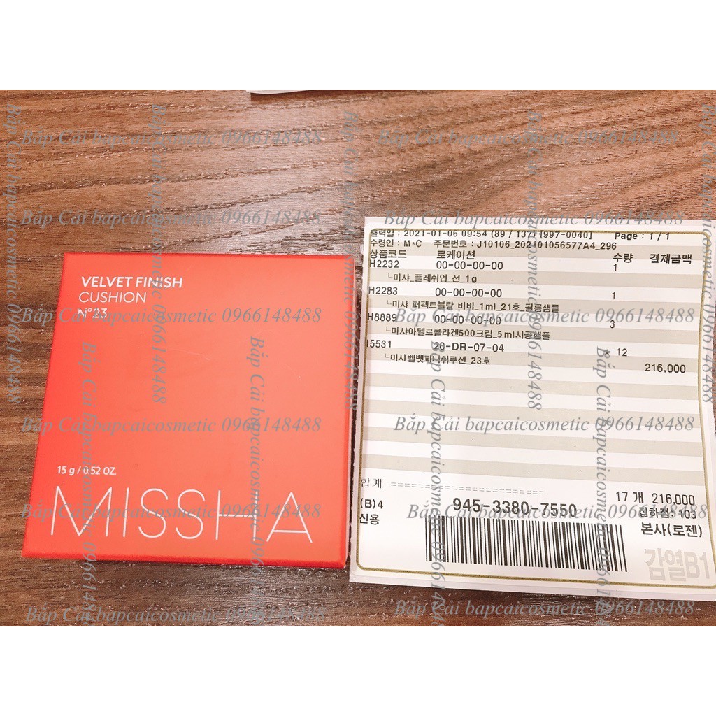 MBC Phấn nước cho da dầu Missha Velvet Finish Cushion SPF50+ PA+++ | BigBuy360 - bigbuy360.vn