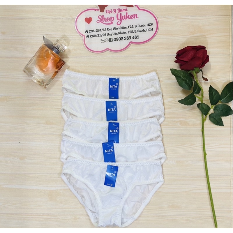 Combo 5 quần lót học sinh trơn. quần lót nữ sinh cotton valizer