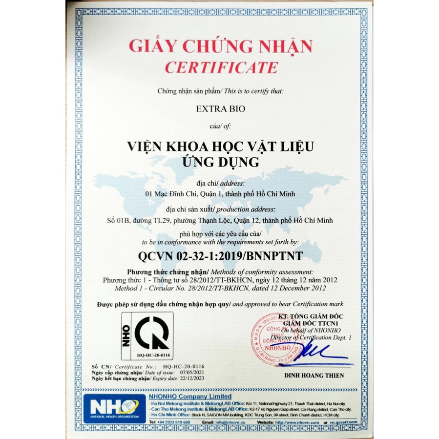 Vi sinh Extra Bio 500ml, vi sinh bể cá, hồ cá giúp làm trong nước, khử mùi tanh hôi, giảm độc tố, ngăn ngừa rêu hại