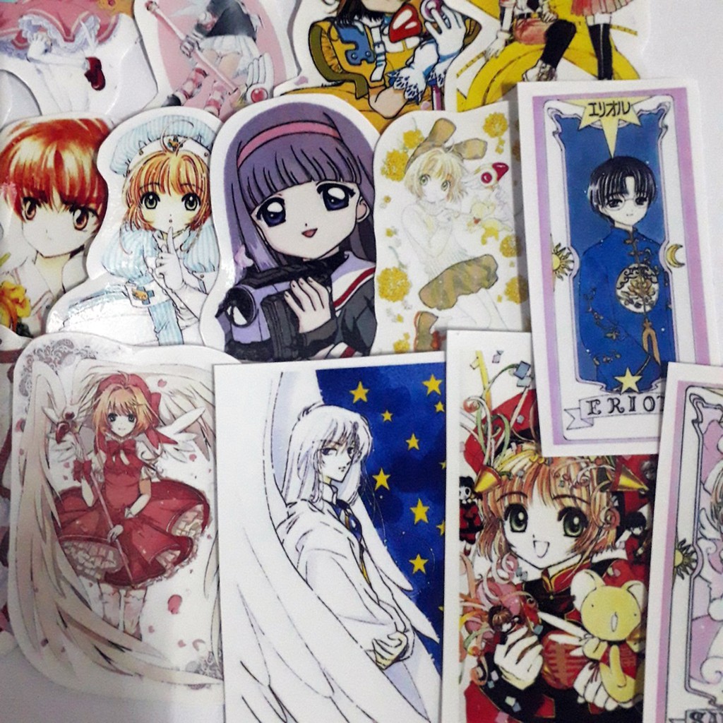 Bộ 54 sticker lá bài clow SAKURA