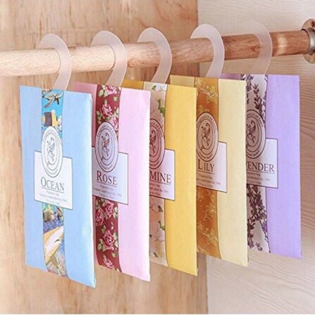 🍉Túi thơm thảo mộc treo phòng/ treo tủ quần áo hương dịu ngọt - Túi Thơm Có Móc Treo DUASHOP.