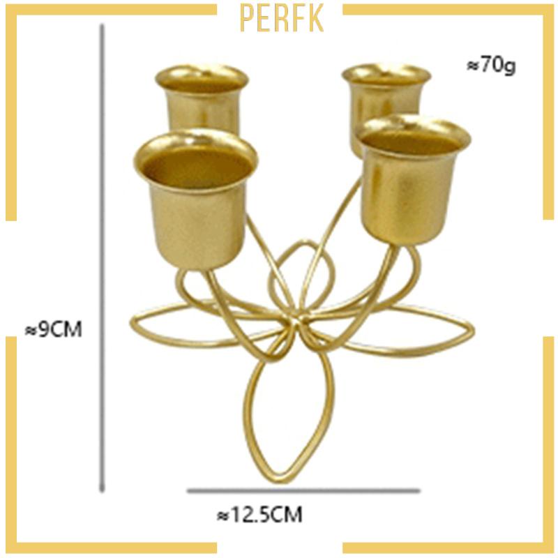 Giá Đỡ Đèn Cầy Màu Vàng Kim Sang Trọng Trang Trí Nhà Cửa / Tiệc Cưới
