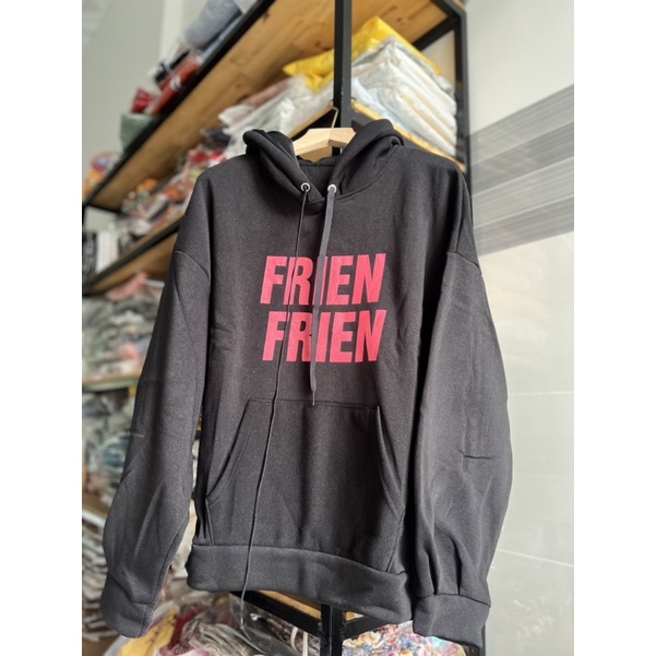 AK27_Áo Hoodie FRIEN_Tay Cánh Dơi Phồng Phom Rộng_Chất Nỉ Bông Ngoại Nhập Không Xù Lông_Hàng May 2 Lớp Nón Siêu Kute