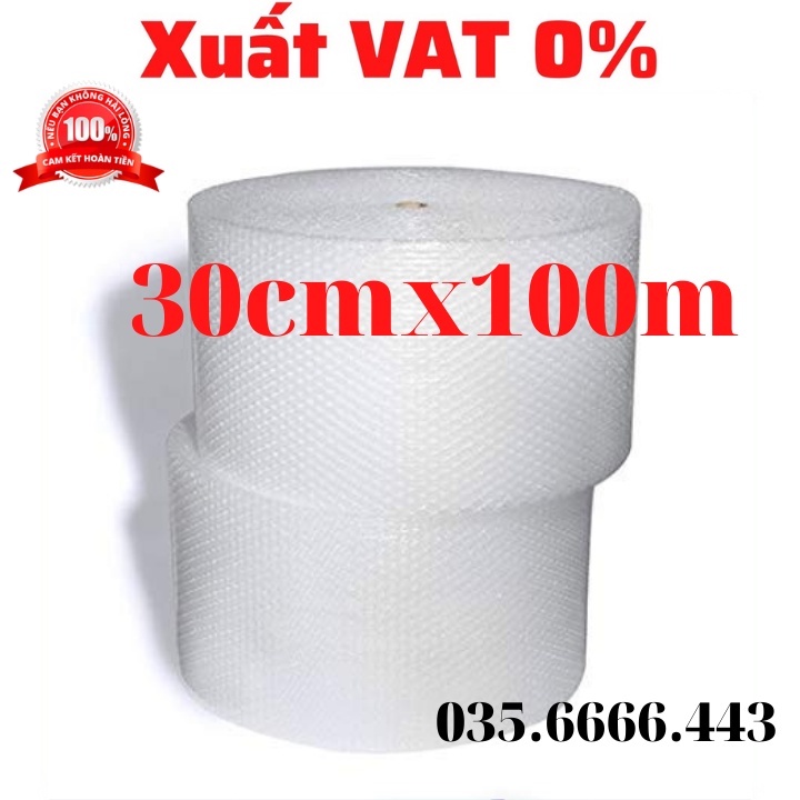 [Hỏa tốc] Cuộn Xốp Khí 30cm X 100m) -Màng Xốp Hơi - Xốp Nổ - Gói Hàng -Đóng Bọc Hàng-Chống Sốc Bóng Khí Xốp chống sốc