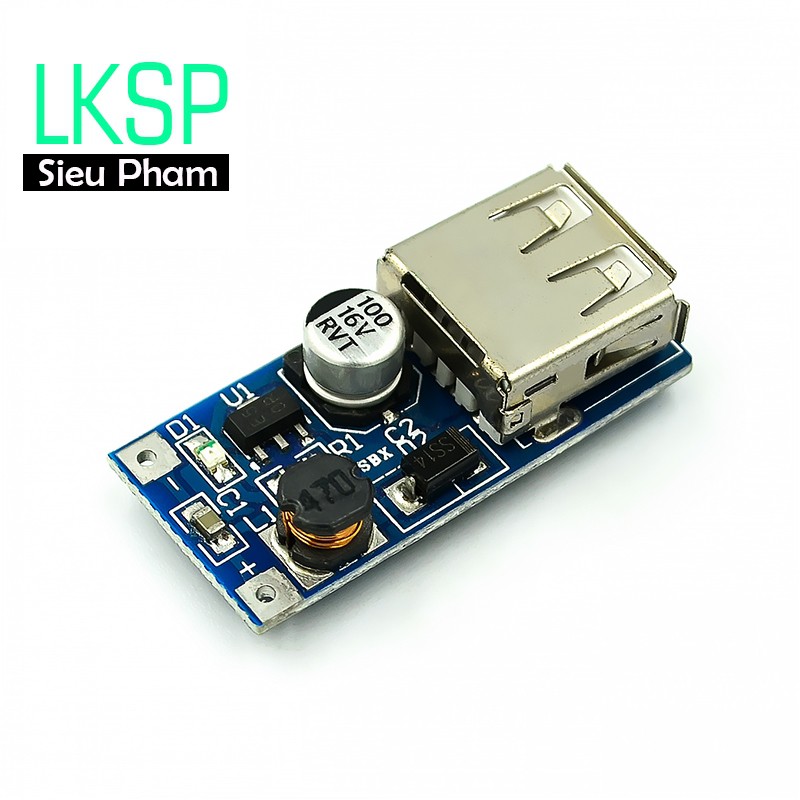 Mạch Tăng Áp USB 5V 600mA Đầu Vào 0.9-5V