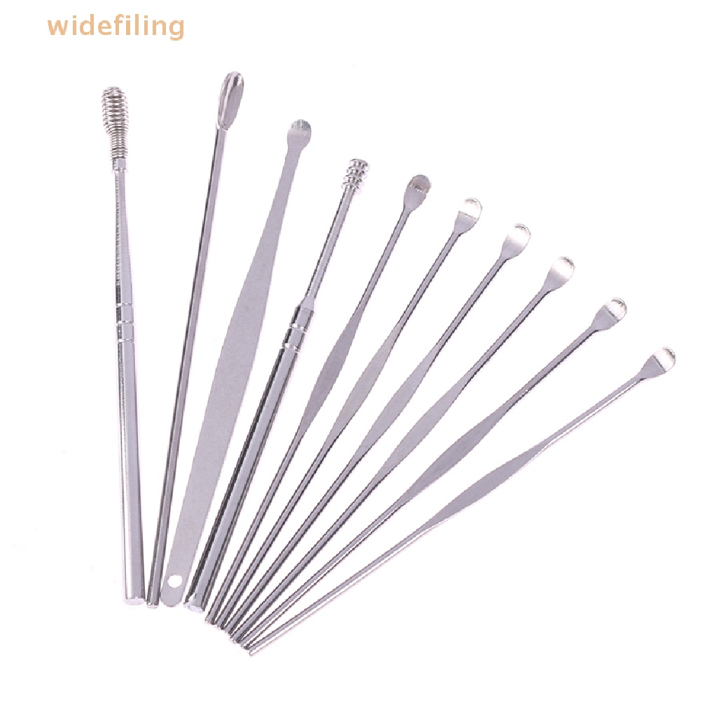 Bộ 9 Dụng Cụ Lấy Ráy Tai Bằng Thép Không Gỉ Chất Lượng Cao